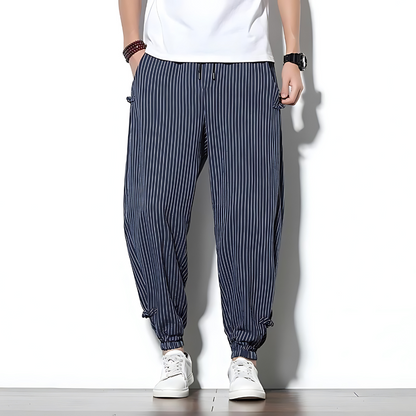 Pantaloni Chino Uomo a Gamba Dritta con Coulisse – Vestibilità Comoda