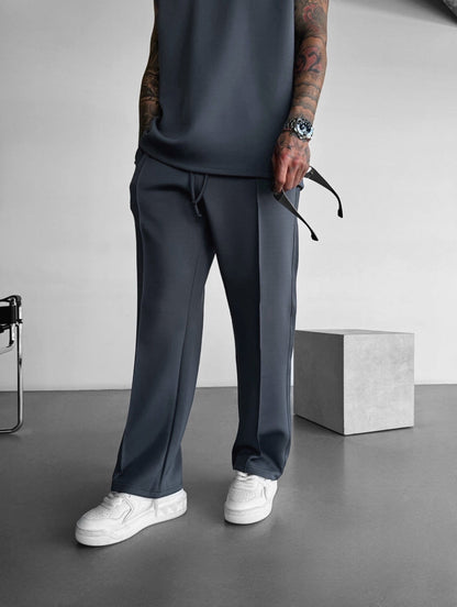 Men's Lounge Set with Sleeveless Top and Tailored Pants