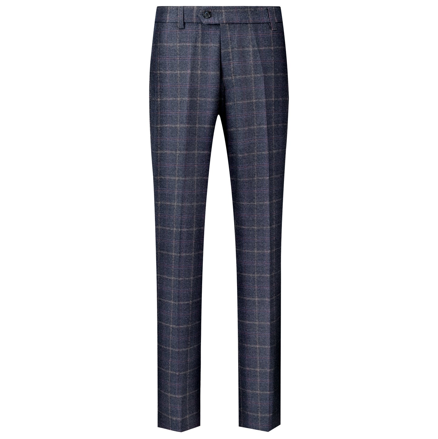 Herrebukser Slim Fit Tweed Mørkeblå
