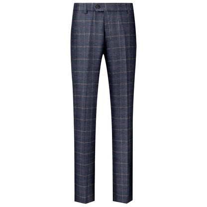 Herrebukser Slim Fit Tweed Mørkeblå
