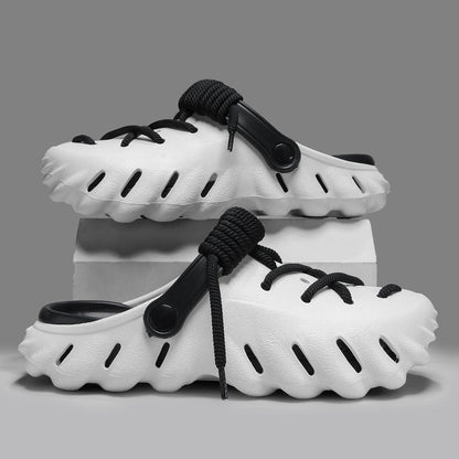 Men's Clogs with Laces and Ventilated Foam Upper – Adjustable Fit