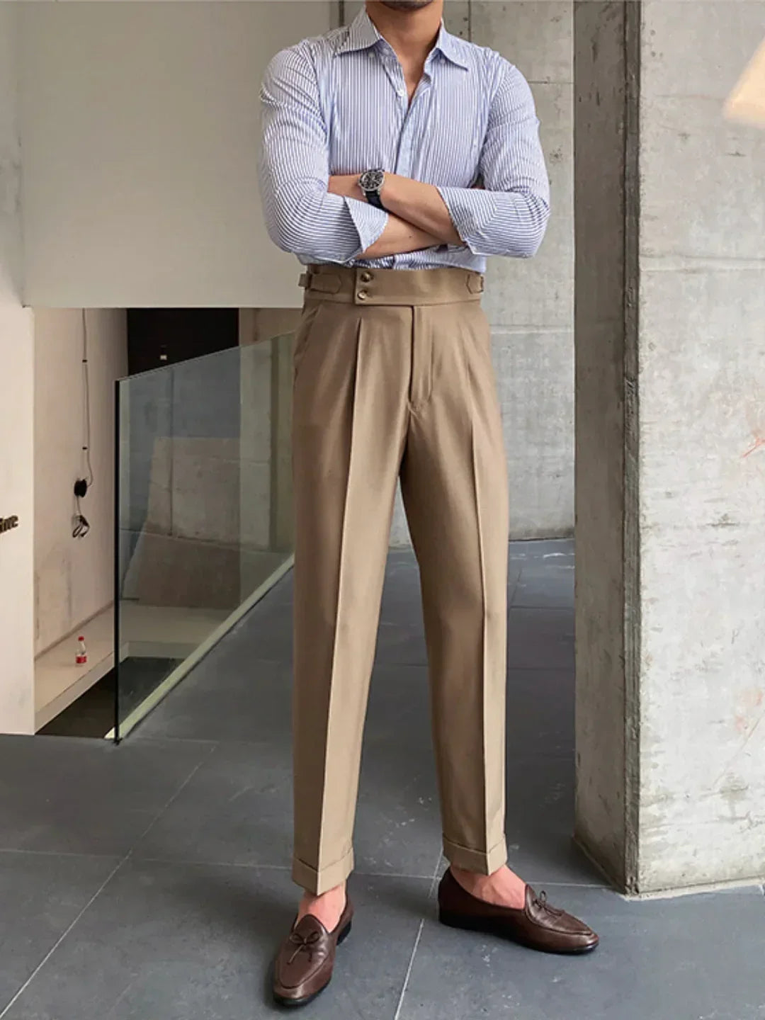 Pantalones de vestir para hombre de estilo vintage