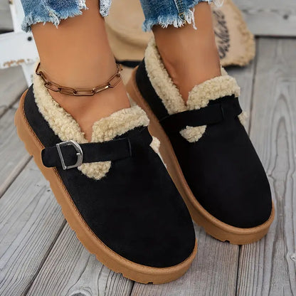 Scarpe Slip-On Invernali da Donna con Fodera Morbida e Supporto