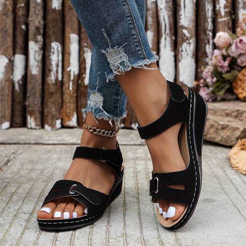 Sandali da Donna Slip-On con Supporto Arco Plantare e Suola Traspirante – Stile Sandali