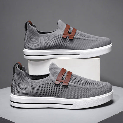 Sneakers Uomo Slip-On in Mesh Traspirante per Camminata – Leggere e Casual