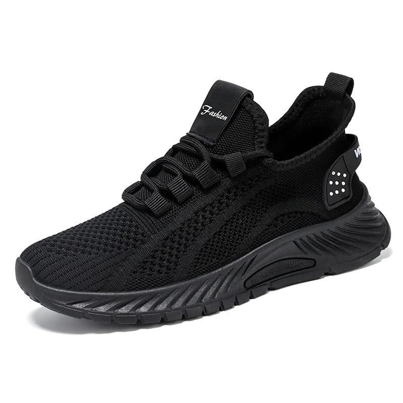 Løbesneakers til kvinder med snørebånd – åndbart mesh og PVC-sål