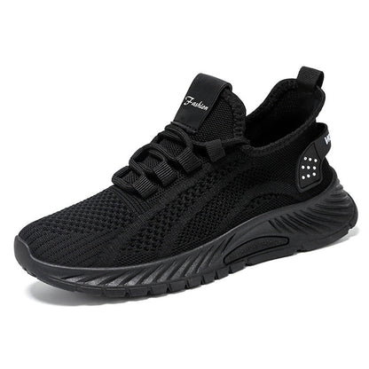 Løbesneakers til kvinder med snørebånd – åndbart mesh og PVC-sål
