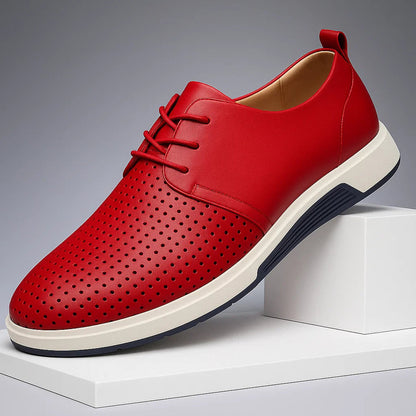 Men's Moccasins with Slip-On Design, Ventilated Upper, and Grip-Edge Sole