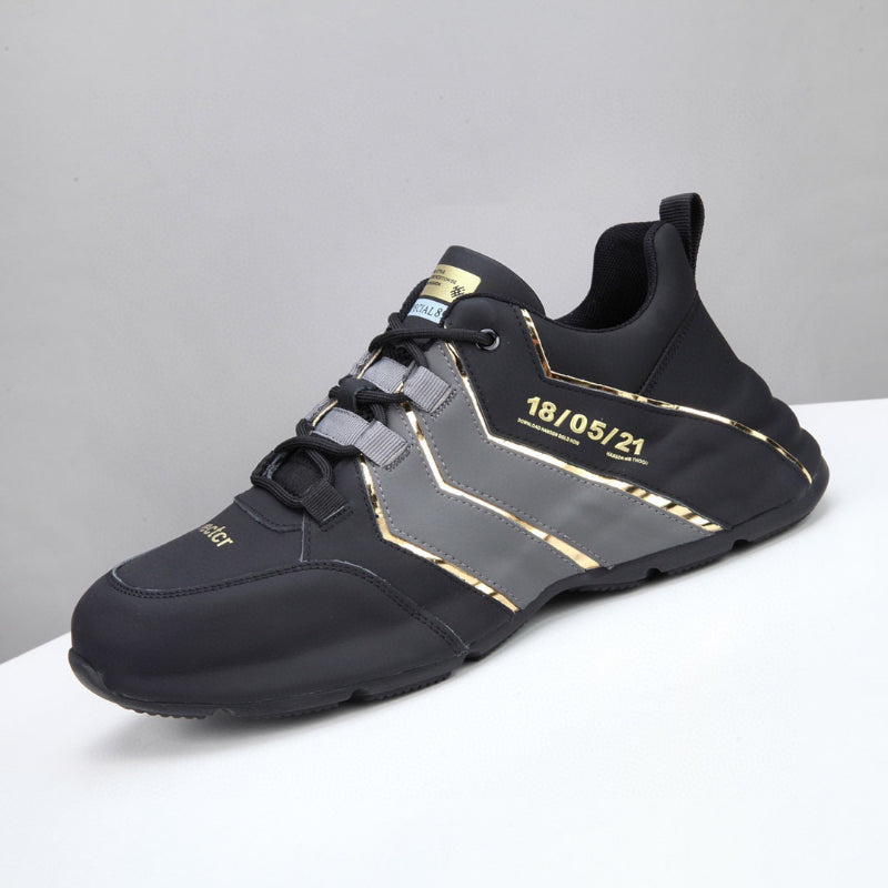 Men's Running Shoes with Laces and Thick Sole