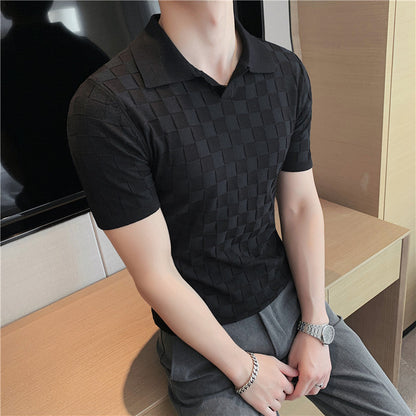Polo Estiva para Hombre de Manga Corta con Cuello Clásico