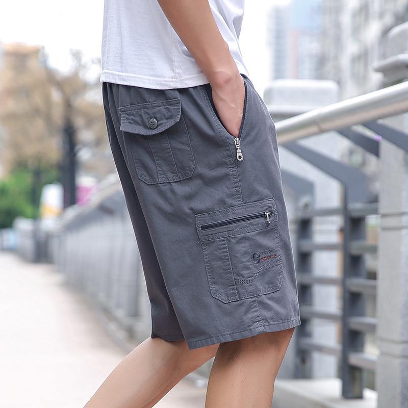 Pantaloni Uomo Estivi a Gamba Dritta con Cinque Tasche – Vestibilità Ampia