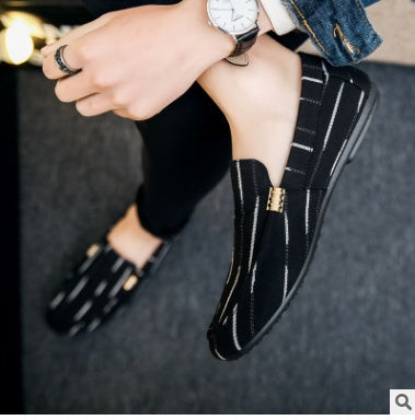 Mocassini Uomo Senza Lacci in Tela Traspirante – Scarpe Casual Quotidiane