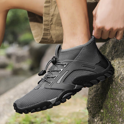 Scarpe da Trekking da Uomo a Mezza Gamba con Suola in Gomma Antiscivolo per Outdoor