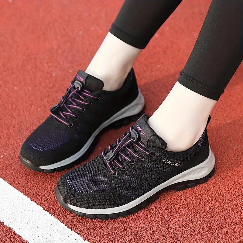 Damesneakers i åndbart mesh med polstret indersål – Støtte til fodens bue