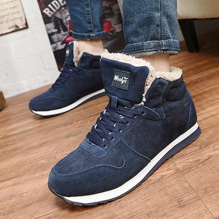 Unisex winter sneakers with insulating lining and a soft cotton-effect design.