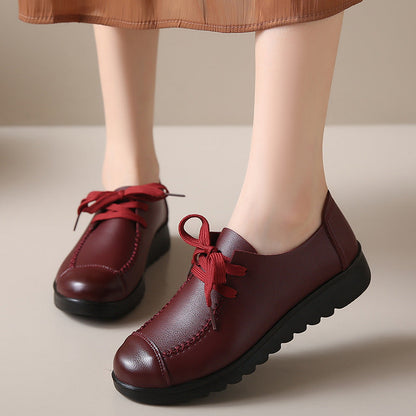 Zapatos de trabajo bajos para mujer, negros, con suela suave y diseño antideslizante
