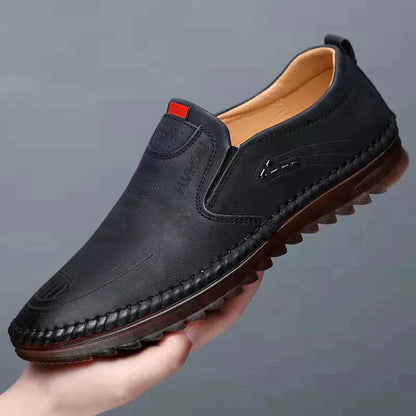 Sneakers da Uomo con Aspetto Pelle e Tomaia Traspirante – Suola Antiscivolo