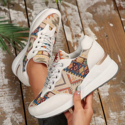 Scarpe Donna con Lacci Punta Larga Supporto Comfort – Scarpe Quotidiane