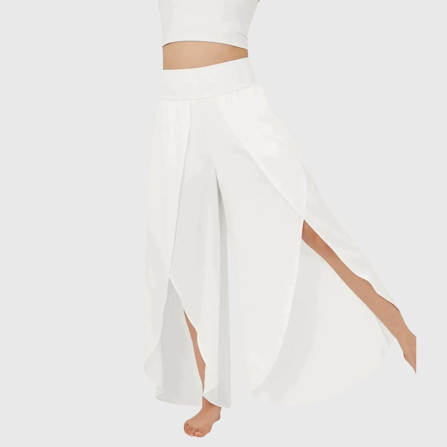 Sommerbukser til kvinder med vide ben, behagelig pasform – let casual stil