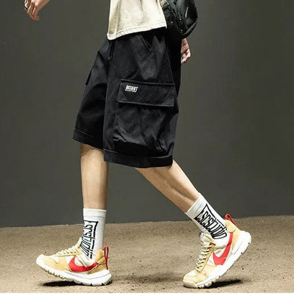 Shorts Uomo Estivi Cargo a Vestibilità Ampia Lunghezza Media con Tasche