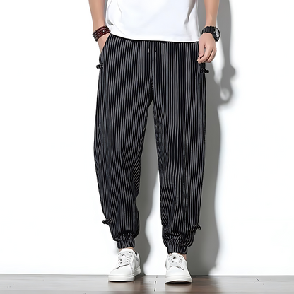 Pantaloni Chino Uomo a Gamba Dritta con Coulisse – Vestibilità Comoda