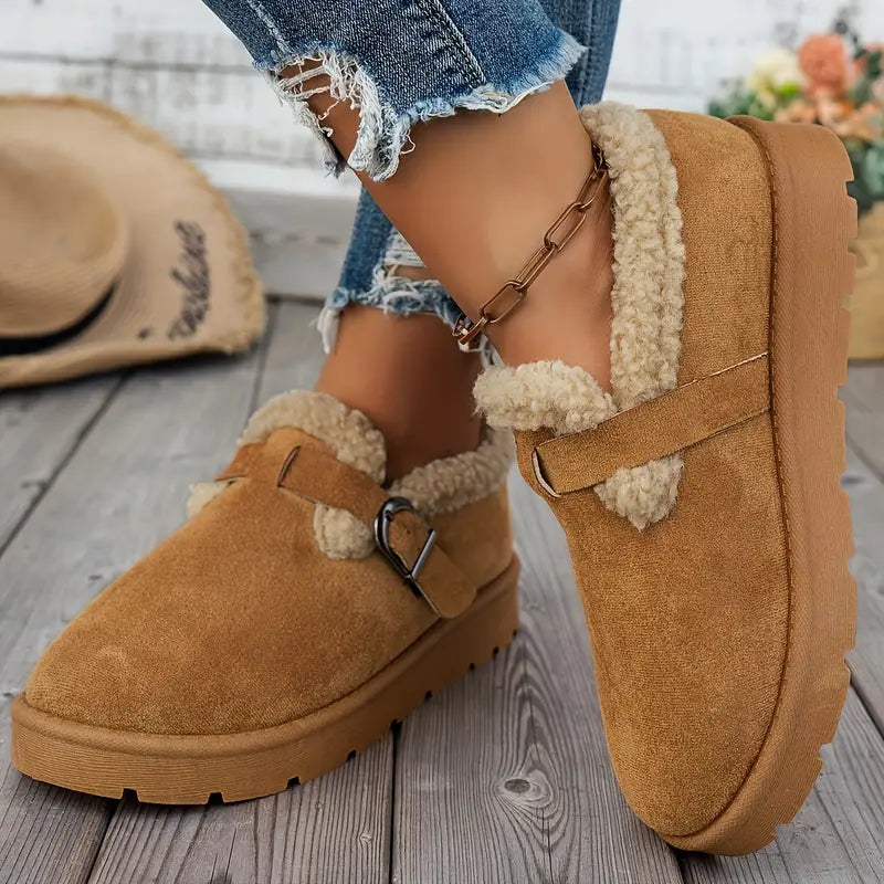 Scarpe Slip-On Invernali da Donna con Fodera Morbida e Supporto