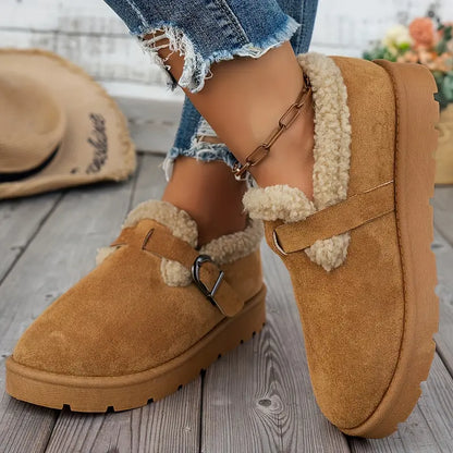 Scarpe Slip-On Invernali da Donna con Fodera Morbida e Supporto