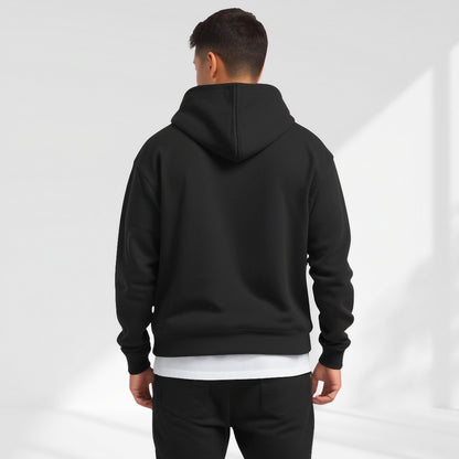 Felpa Uomo con Cappuccio Oversize, Spalle Basse e Tasca Frontale – Felpa Style