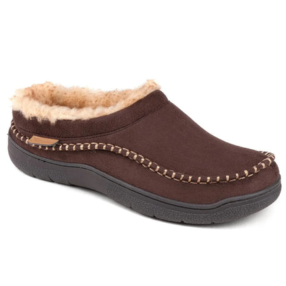 Mocassini Invernali Uomo Slip-On Punta Larga Antiscivolo Foderati in Peluche – Scarpe Calde