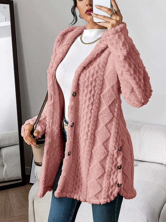 Cardigan Donna con Cappuccio Aperto sul Davanti e Vestibilità Morbida – Stile Versatile