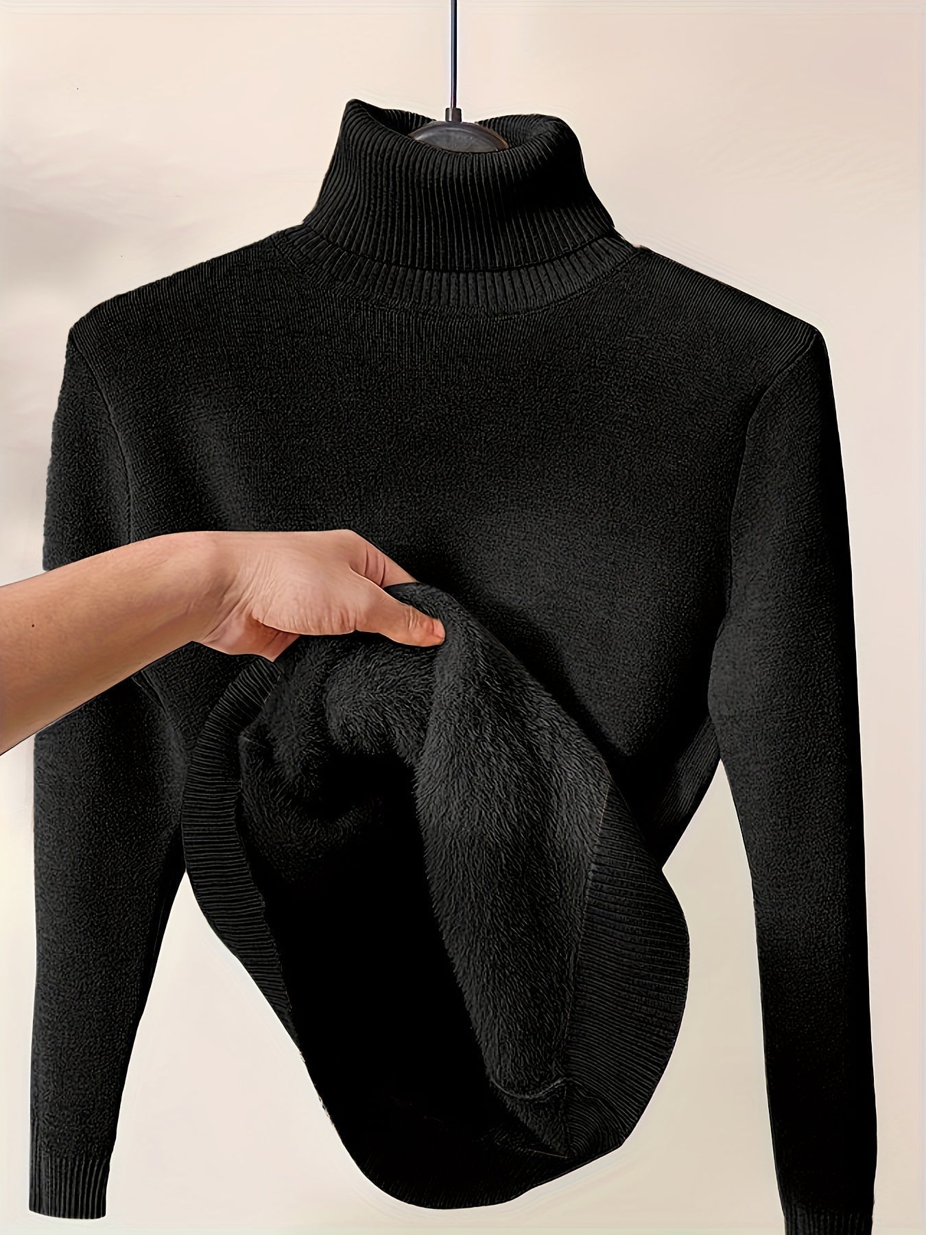 Maglione Donna Collo Alto Elasticizzato con Tessuto Liscio – Stile Quotidiano