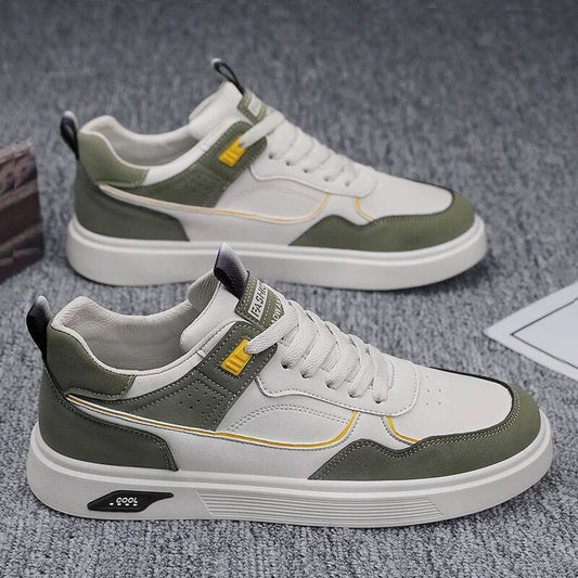 Men's Low-Top Breathable Canvas Sneakers with Laces – Everyday Casual Style