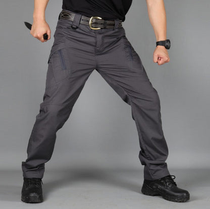 Pantaloni Uomo Dritti Vita Media con Cerniera Microelasticità