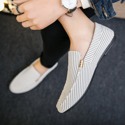 Mocassini Uomo Senza Lacci in Tela Traspirante – Scarpe Casual Quotidiane