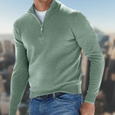 Cardigan da Uomo a Manica Lunga con Design Semplice
