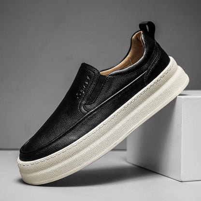 Mocassini Uomo Senza Lacci con Punta Arrotondata e Suola Rialzata – Scarpe Casual da Guida