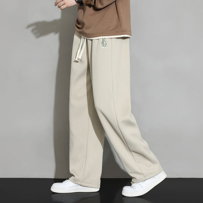 Pantaloni da Tuta Uomo a Gamba Dritta con Vestibilità Ampia – Stile Casual Sportivo