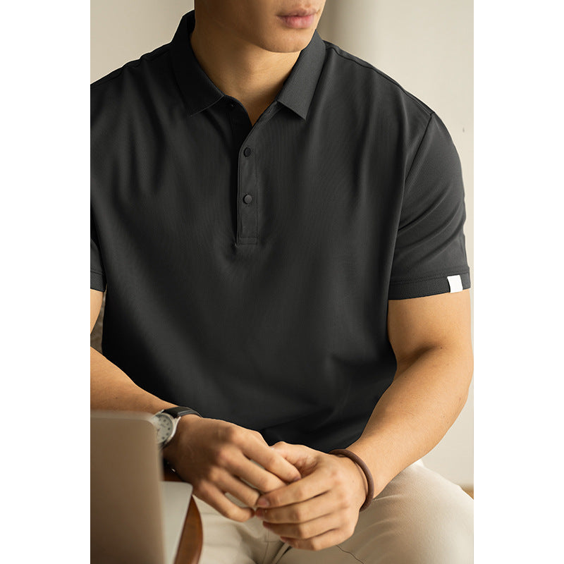 Polo Uomo Primaverile a Maniche Corte con Colletto a Rever – Misto Cotone
