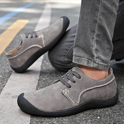 Scarpe Uomo da Escursionismo con Lacci e Punta Arrotondata – Stile Outdoor Casual