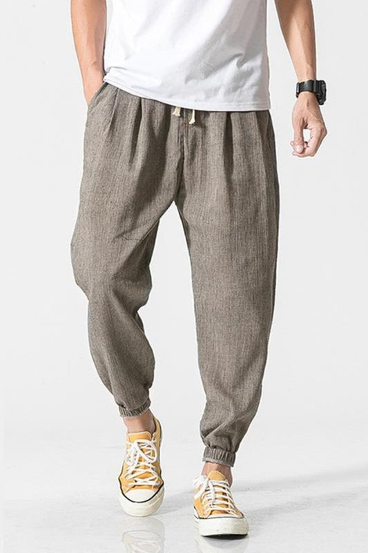 Pantaloni Jogger Uomo Stile Harem con Vestibilità Ampia e Vita Elastica – Comfort Attivo