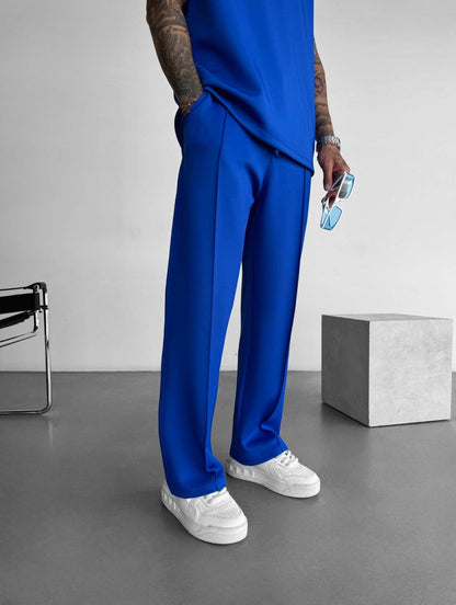 Men's Lounge Set with Sleeveless Top and Tailored Pants