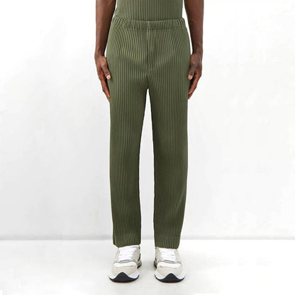 Pantaloni Uomo Gamba Ampia Dritta con Vestibilità Larga e Morbida – Stile Casual