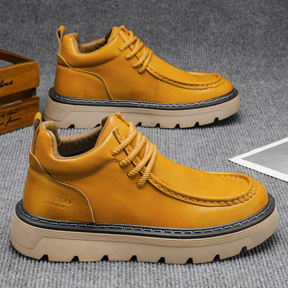 Sneakers Uomo Mid-Top con Suola Platform – Look Retrò