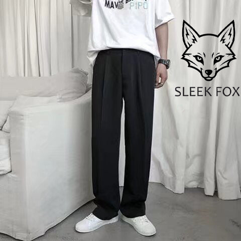 Pantaloni Uomo Autunnali Dritti con Vestibilità Cadente e Microelasticità – Stile Casual