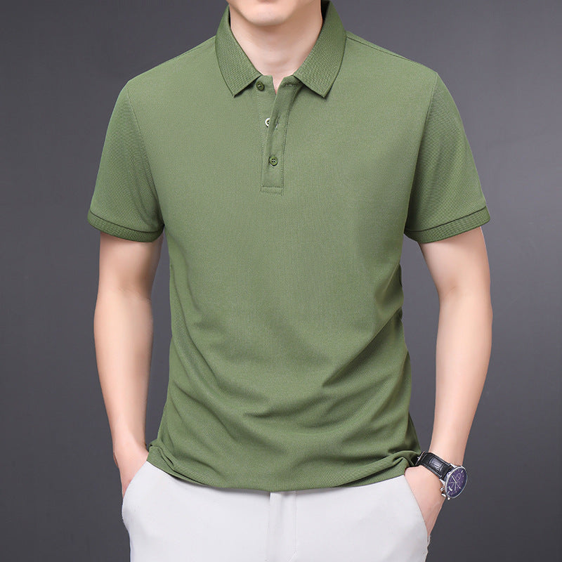 Camicia Uomo a Manica Corta con Colletto a Rever – Stile Business Estivo
