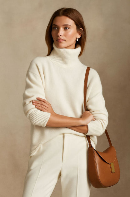 Maglione Donna Slim con Stile Cashmere Leggero – Design Essenziale