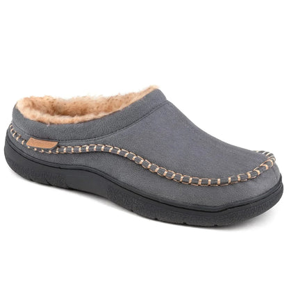 Mocassini Invernali Uomo Slip-On Punta Larga Antiscivolo Foderati in Peluche – Scarpe Calde