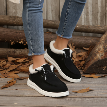 Zapatos de Invierno Slip-On para Mujer con Suela Antideslizante y Ajuste Flexible