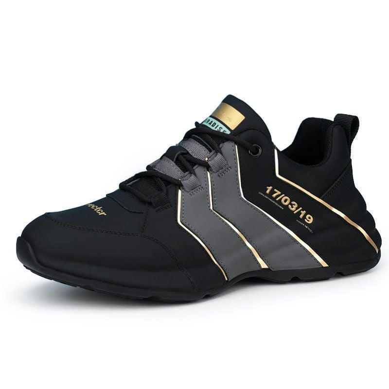 Men's Running Shoes with Laces and Thick Sole