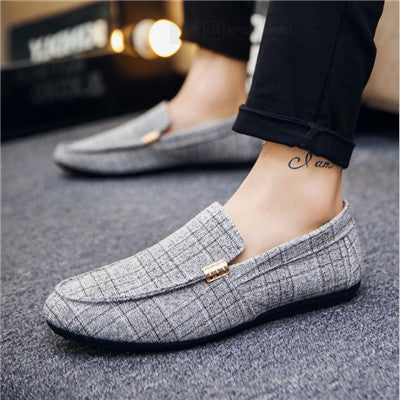 Mocassini Uomo Senza Lacci in Tela Traspirante – Scarpe Casual Quotidiane